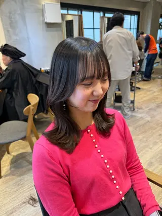 セミロング 顔周りcut・ご相談 =新宿しずく🇰🇷のヘアスタイル