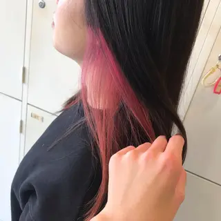 セミロング カラー 顔まわり🤍小顔 カット🤍みさきのヘアスタイル