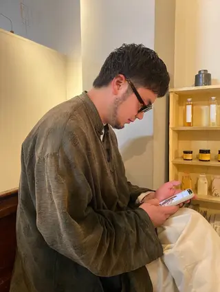 ショート パーマ メンズ 今泉 颯太/room3のヘアスタイル