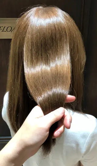 ミディアム カラー 新宿／透明感カラー/ 髪質改善/早野大空のヘアスタイル