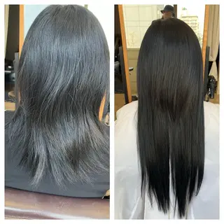 セミロング エクステブリーチ矯正 griFFicaのヘアスタイル