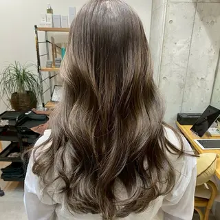 ロング カラー ブリーチなし 暖色カラー/井上あいのヘアスタイル