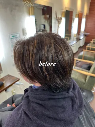 カラー メンズ 💜推しインナー カラー/菊池柊真💜のヘアスタイル