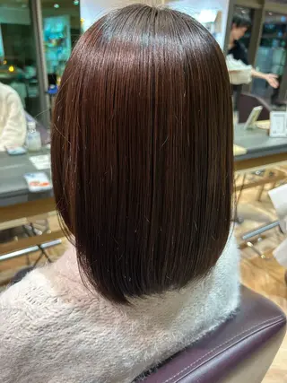 ミディアム カラー 加藤 千穂のヘアスタイル