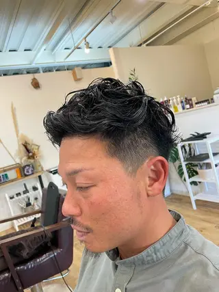 パーマ メンズ 美髪矯正/髪質改善 レガロ堺市伏尾/松田のヘアスタイル