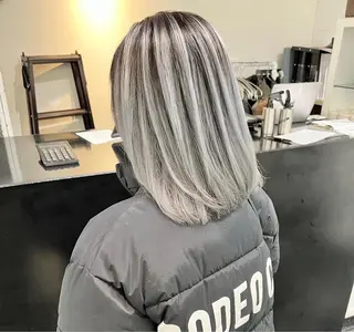 ミディアム カラー パーマ ヘアアレンジ メンズ キッズ ブリーチ　ハイトーン 特化🌈フジタハルキのヘアスタイル