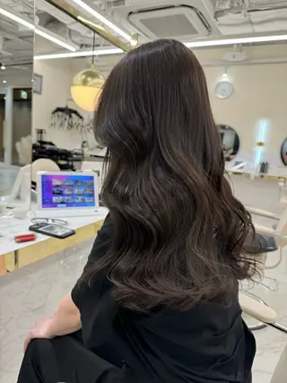 セミロング カラー ヘアアレンジ 髪質改善特化 🫧松野力也のヘアスタイル