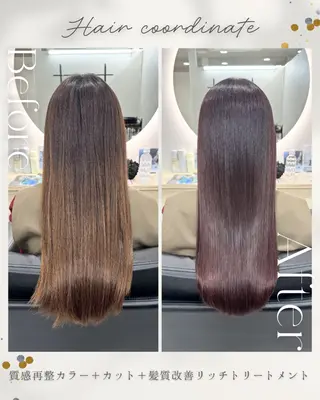 ロング カラー 髪質改善&Spa fee 南越谷店2号店所属・髪質改善💍 natsukiのヘアスタイル