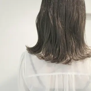 カラー クニモトハルナ ボブ/柔らかカラーのヘアスタイル