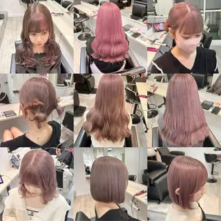 ミディアム カラー ヘアアレンジ 代表🎀 ふわモテ愛 され髪🩷yumiのヘアスタイル