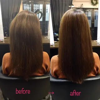 ロング 縮毛矯正&髪質改善 MAILHAIRのヘアスタイル