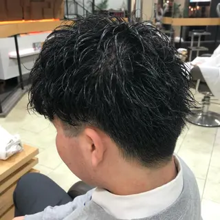 パーマ メンズ メンズ特化 古賀陸斗のヘアスタイル