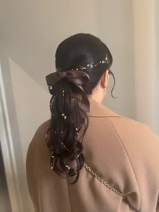 ロング 内沼 恵留菜のヘアスタイル