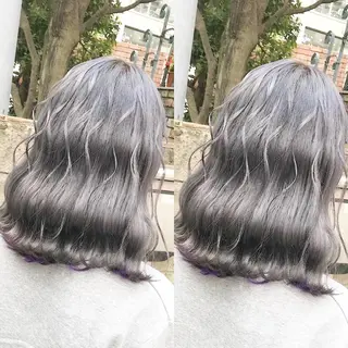 セミロング カラー メンズパーマ名人 TAKUMAのヘアスタイル