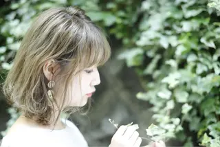 ミディアム カラー 角田 全史のヘアスタイル