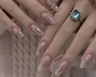 ネイル By moonネイル 🌷ワンホン/韓国風のネイルデザイン