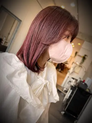 ミディアム 守屋 智紀のヘアスタイル