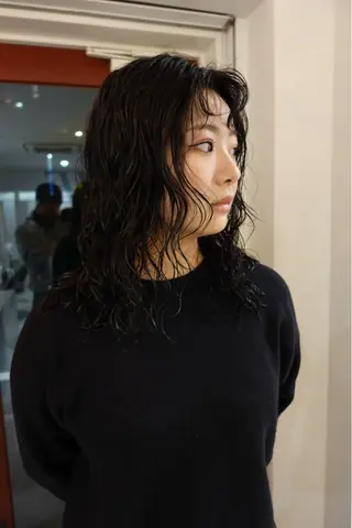 セミロング パーマ トレンドヘア◎ 店長 清原佑太のヘアスタイル