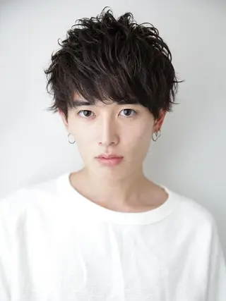 パーマ メンズ レイヤーカット✂️ 横浜No1♡下鳥翔子のヘアスタイル