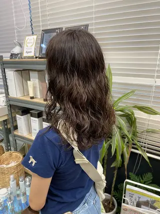 セミロング パーマ ヘアアレンジ 早瀬裕之 パーマのヘアスタイル