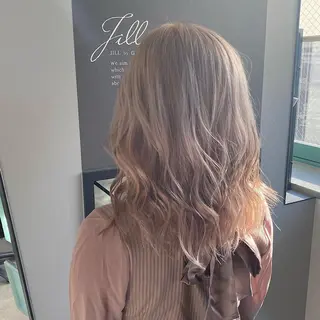 ミディアム カラー jill by gisel＿のヘアスタイル