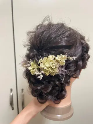 ヘアアレンジ hair make echo滿木あい花のヘアスタイル