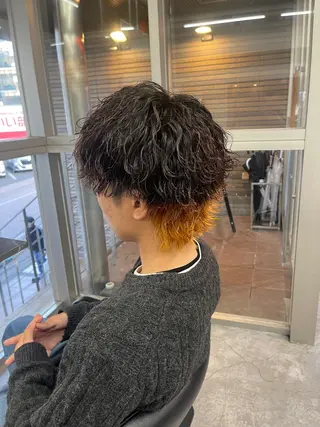 パーマ メンズ メンズパーマ専門 /縦落ち/渋谷駅近のヘアスタイル