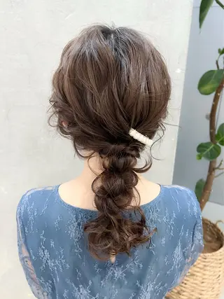 ミディアム 谷町/Le'a /竹原しおなのヘアスタイル