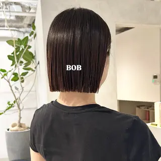 ショート カラー 切りっぱなしBOB 職人💜Anzuのヘアスタイル
