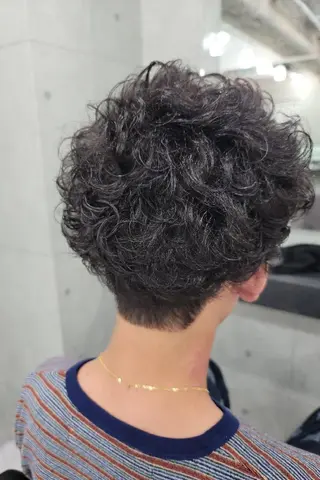 ショート パーマ メンズ Endearing所属・❇️安達 優心❇️ レイヤー/艶髪特化のヘアスタイル