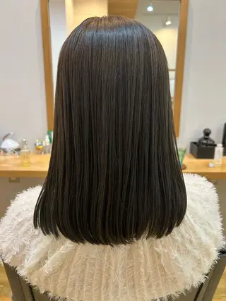 セミロング カラー 佐藤 かののヘアスタイル
