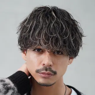 ミディアム カラー ヘアアレンジ メンズ fifth 石川 凪のヘアスタイル