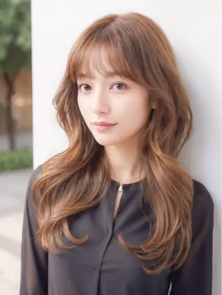ロング カラー 小松崎 友宏のヘアスタイル