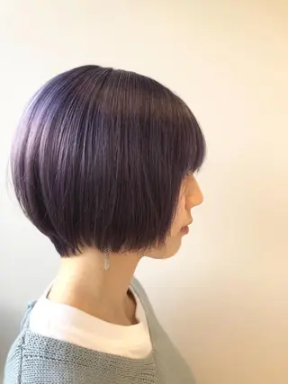 ショート カラー ハイトーン×レイヤー ／遠藤将太のヘアスタイル