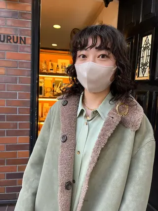 ミディアム パーマ eri kinjoのヘアスタイル