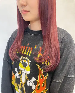 ロング カラー たかいわ みきのヘアスタイル