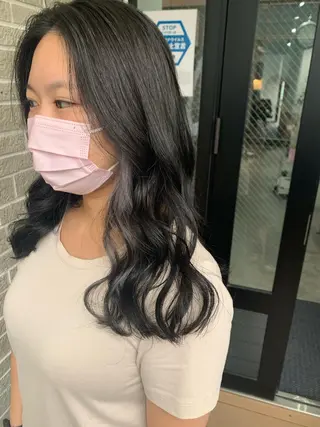 ロング カラー ヘアアレンジ kei🤎ベージュ /透明感カラー/博多のヘアスタイル
