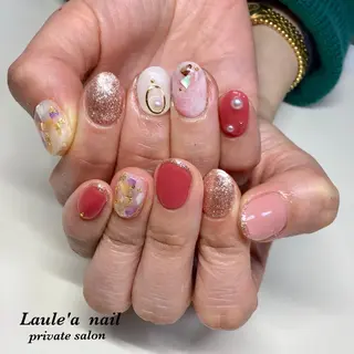 カラー ネイル マツエク・マツパ 福田 加奈のネイルデザイン