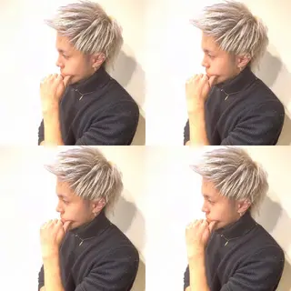 ショート カラー メンズ 北原 練のヘアスタイル