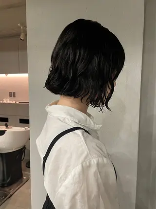 ミディアム カラー パーマ 表参道🌿赤み消し カラー/チナツのヘアスタイル