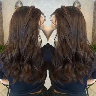 ロング カラー tocca 💜石田愛結💜のヘアスタイル