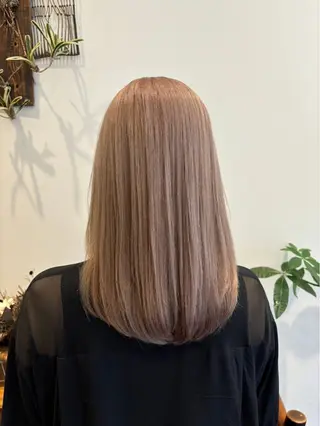 ミディアム カラー sizuk natsukiのヘアスタイル