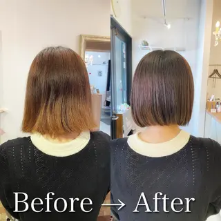 ショート カラー 髪質改善特化 安東駿介のヘアスタイル