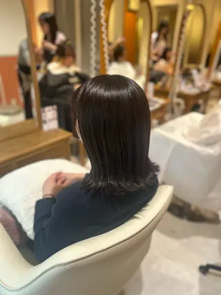 ミディアム 中山 知優のヘアスタイル