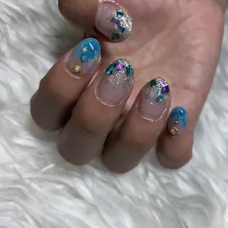 ネイル パラあり！フィルイン 美フォルムのネイルデザイン