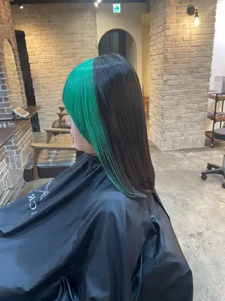 ロング カラー 艶カラー/インナー /グラデ/大西小百合のヘアスタイル