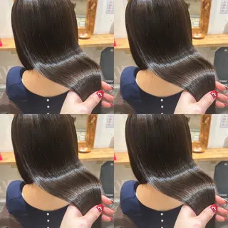 セミロング カラー レイヤーカット/ 縮毛矯正🇰🇷早坂のヘアスタイル