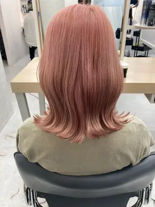 ミディアム カラー レイヤーカット× 髪質改善たもりのヘアスタイル