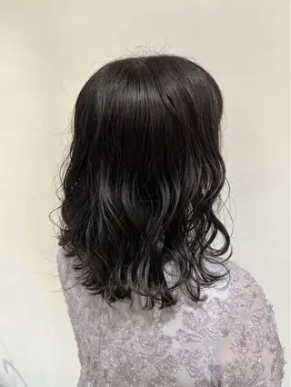 ミディアム カラー こちんだ ともかのヘアスタイル