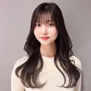 セミロング 奥田 蓮のヘアスタイル